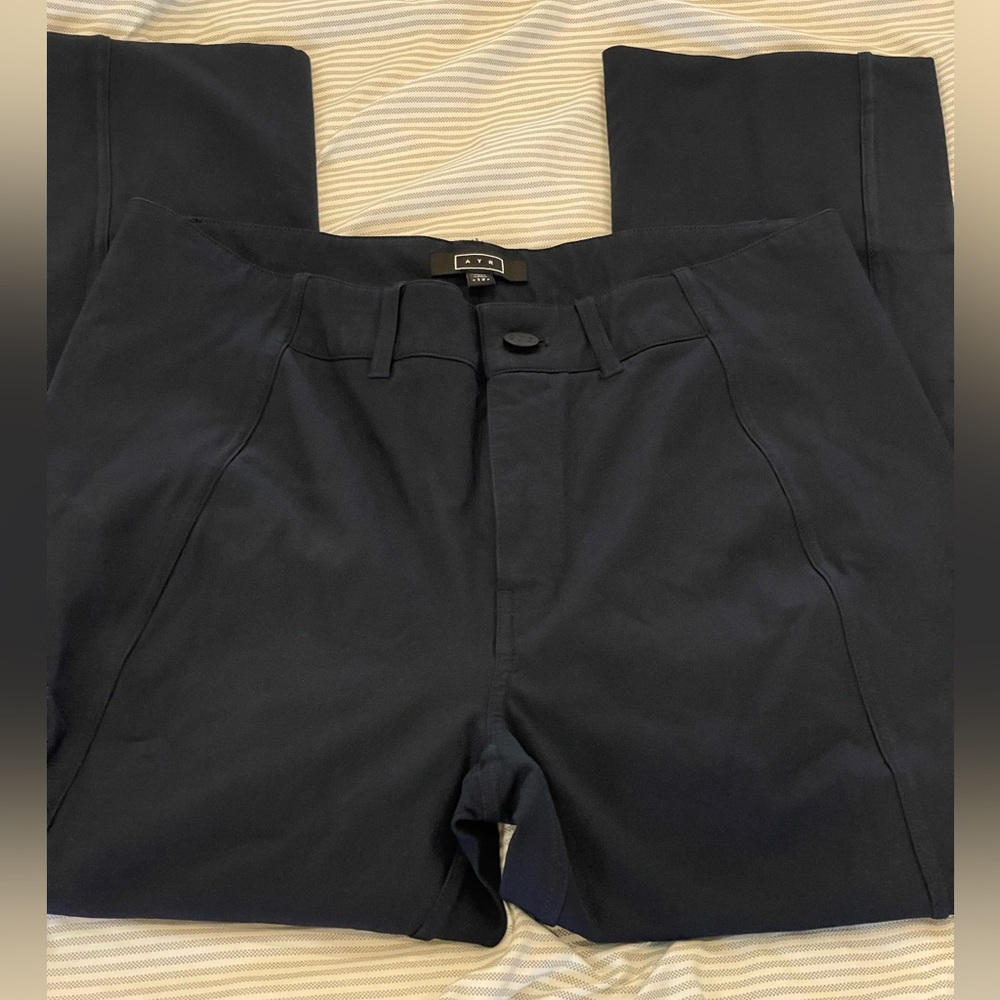 AYR 12 Navy Pants Cotton/Polyamide/Elastane